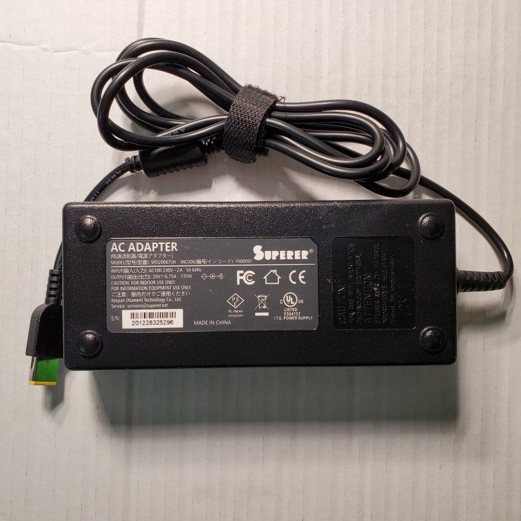 20V 6.75A 135W AC Power Adapter Laptop Charger for Lenovo IdeaPad Y40-70 Y50-70 Y50-70AM-IFI Y70-70 Y700 Z710
Ig