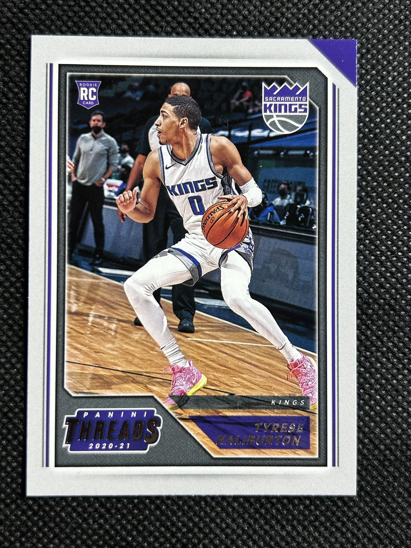 Tyrese Haliburton 2020-21 Panini Chronicles Threads Rookie RC #91 Kings Pacers