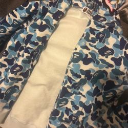 Blue Bape Hoodie 