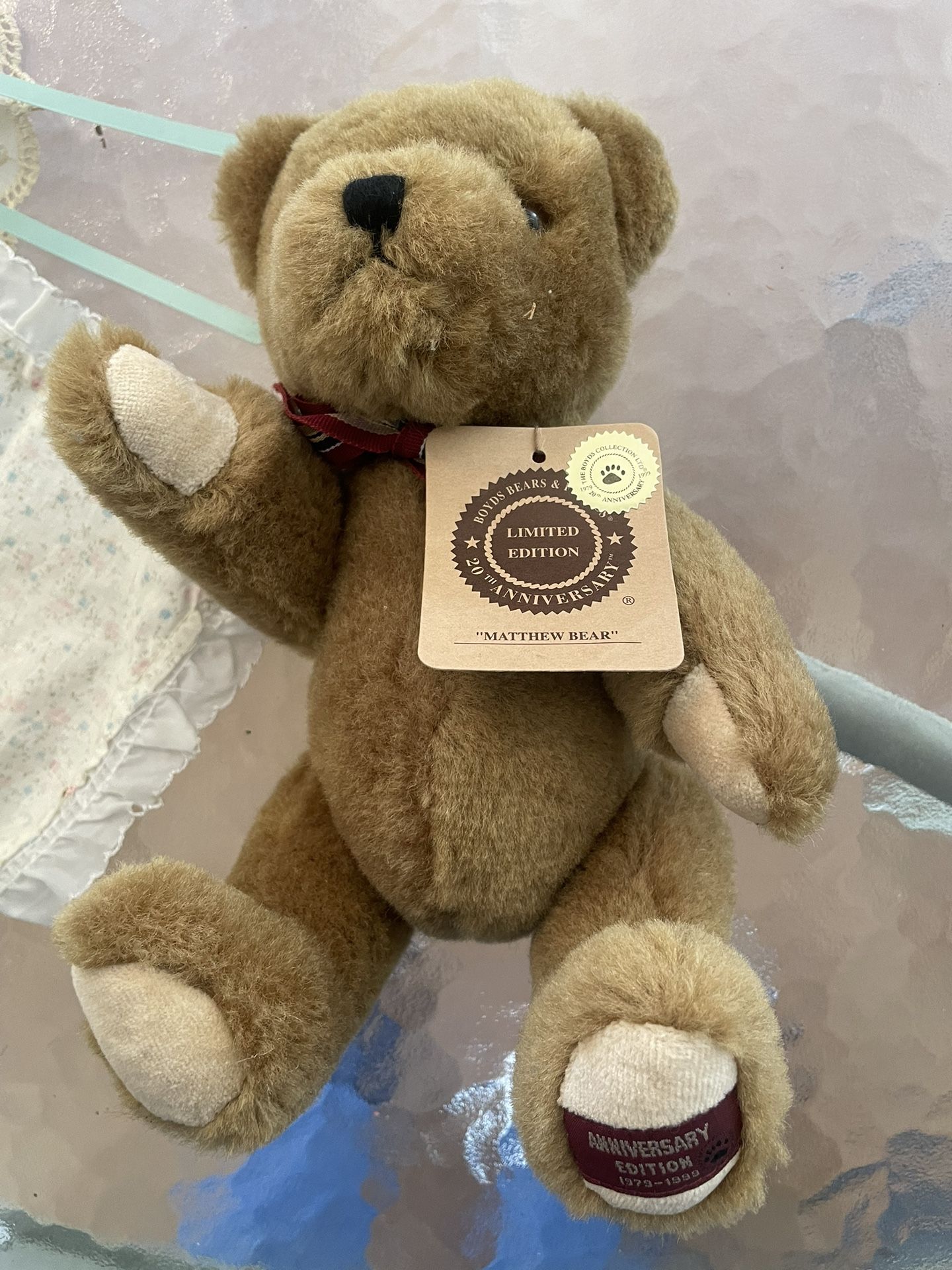 Boyd's Bears Limited Edition 1(contact info removed) 20th Anniversary "Matthew Bear" NWT