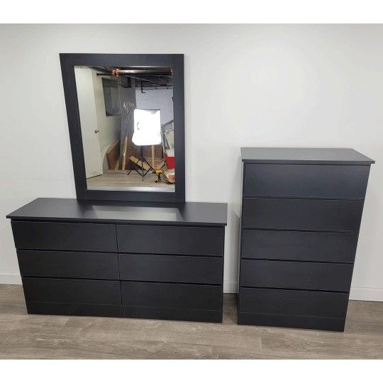 Dresser With Mirror And Chest 💥 Cómoda Con Espejo Y Gavetero