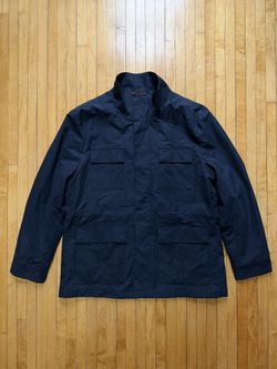 NWOT Jack Victor Jonte Navy Field Water Repellent Raincoat Jacket Sz. XL ($698)