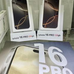 Brand New 16 Pro 128/256gb UNLOCKED $50 Down