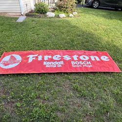 Firestone Racing Indy Car Racing Sign Circe Early 90s Indy 500