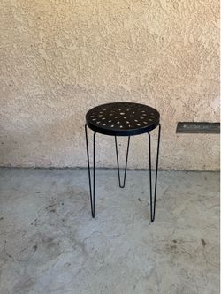 Black Metal Table