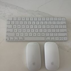 Apple keyboard + mouse