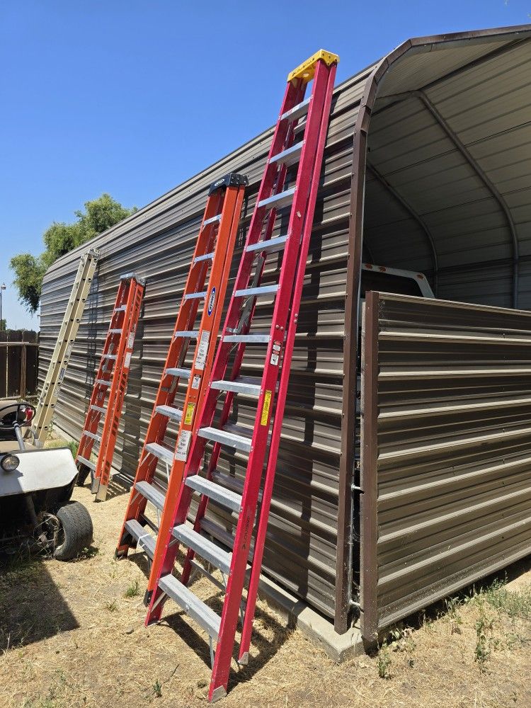 3 Werner Step Ladders Sold As Set