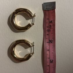 Robert Lee Morris Gold-Tone Hoop Earrings
