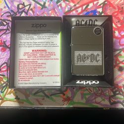 Zippo Lighter - AC/DC - Angus Young - Bon Scott - Brian Johnson - Engraved