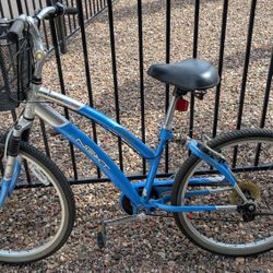 Hybrid Dual suspension Avalon aluminum frame Bicycle 7 speed, 26"tires 17" Frame comfort series