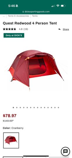 Quest Redwood 4 Person Tent