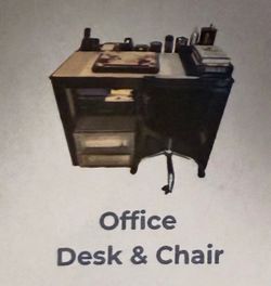 Office chair and desk