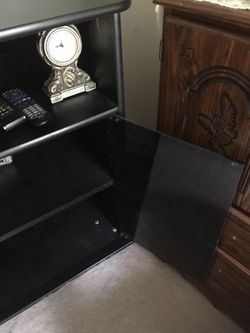 Entertainment  Center Stereo Shilf with Heavy-duty casters