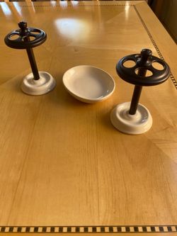 Toothbrush holders and small dish