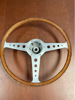 Porsche 356 wood steering wheel, used