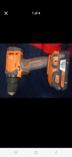 Ridgid Cordless Drill & Rapid Battery Charger 