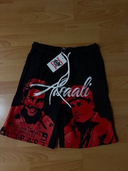 Black & Red Asaali Shorts FOR THE LOW!