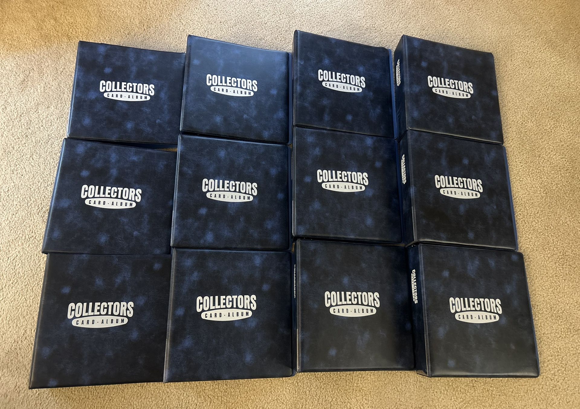 12 Collectors Card Album binders for trading or sports cards