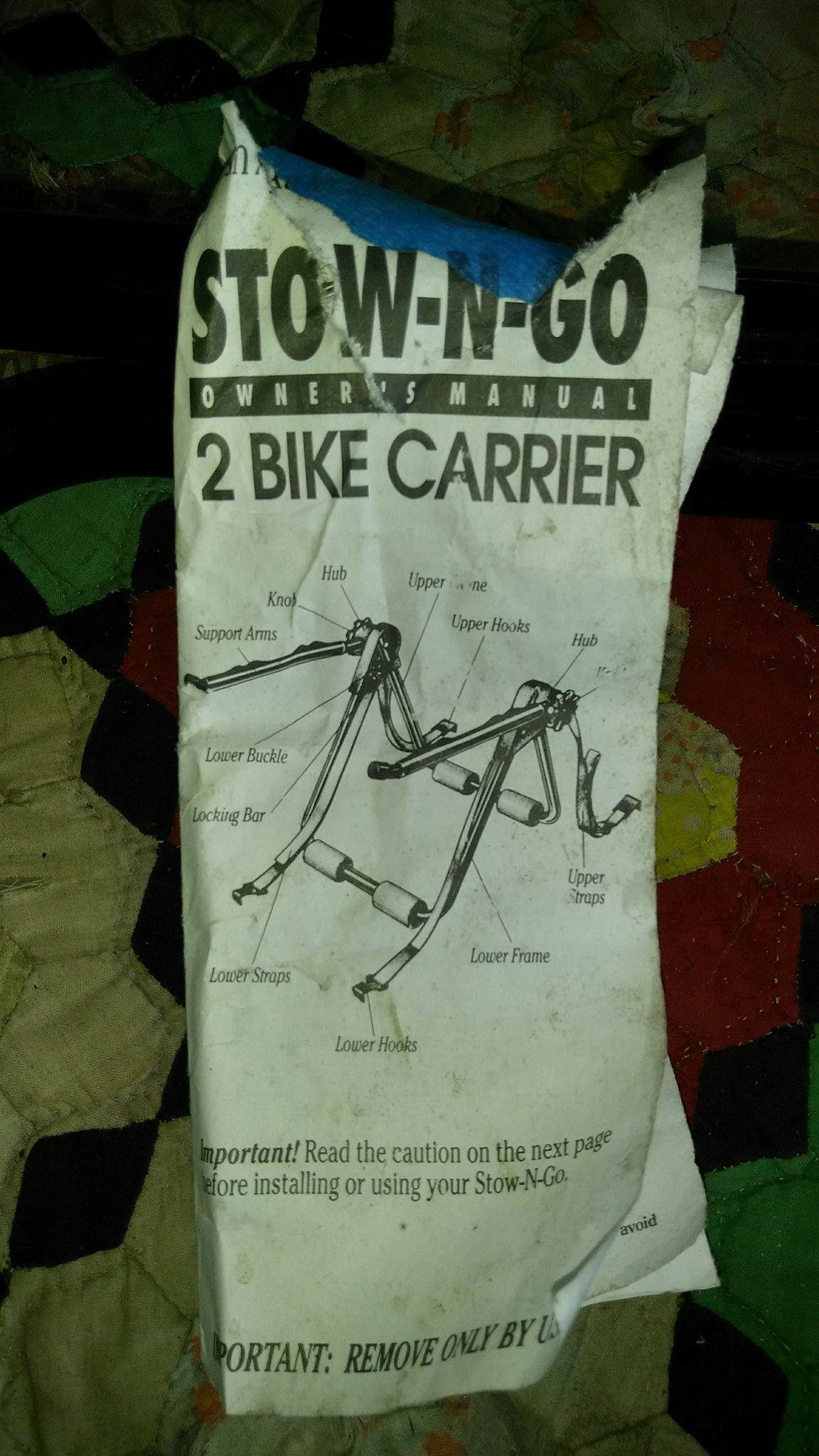 Bike Carrier (holds 2 Bikes)