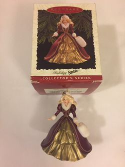 NIB 1996 Holiday Barbie Hallmark Ornament