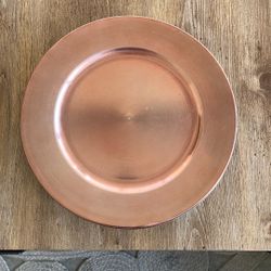 rose gold chargers 
