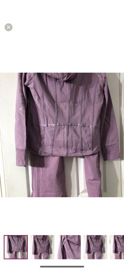 BCBG Maxazria large Elderberry lavender Women’s tracksuit BC32254-P jacket/pants.  Retail price $160 each/$320 together. New with tags. 