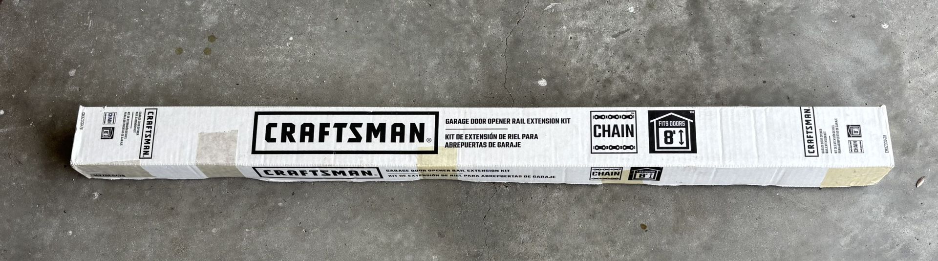 NIB Craftsman Garage Door Opener Rail Extension Kit