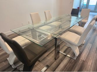 Dining table and chairs