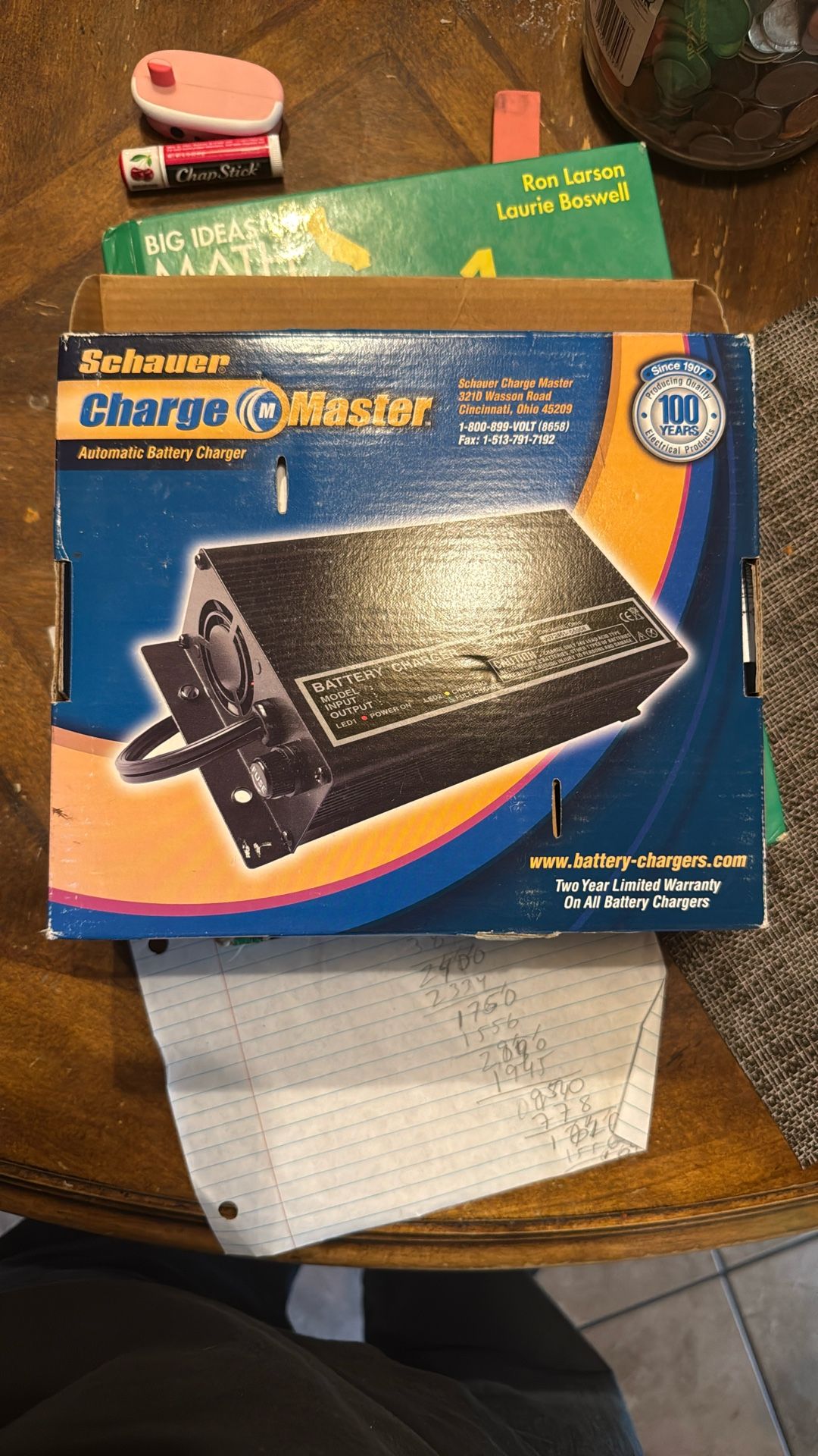 Battery Charger Schauer Charge Master