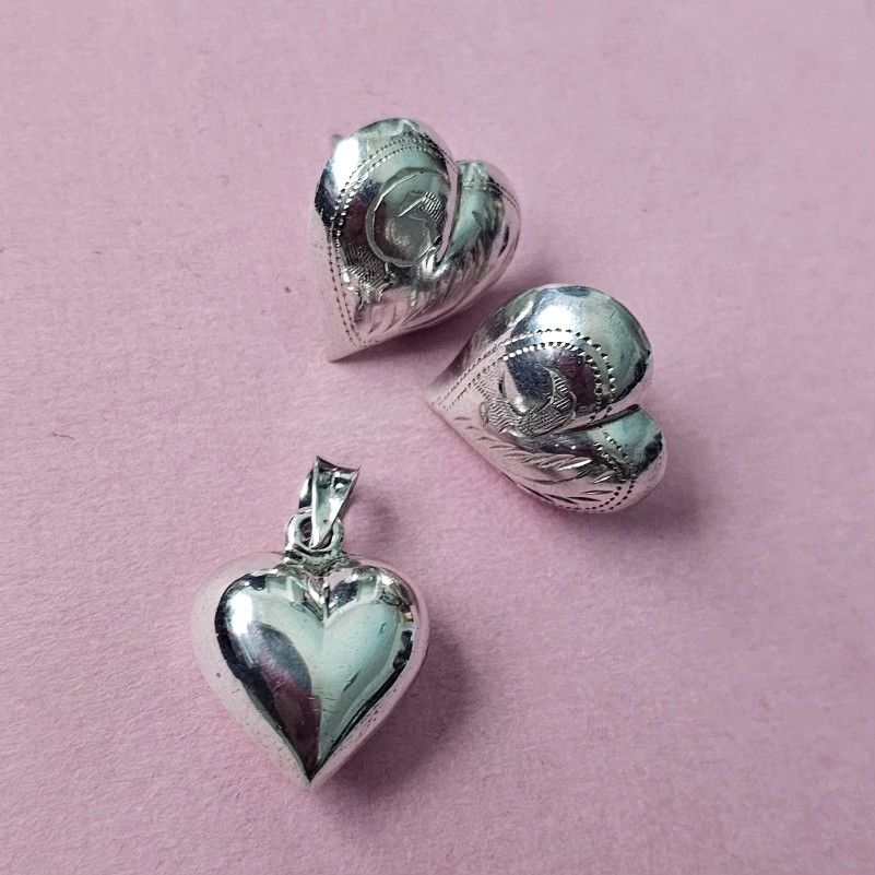 Sterling Silver Hearts