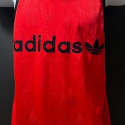 Adidas red mesh men's tank top