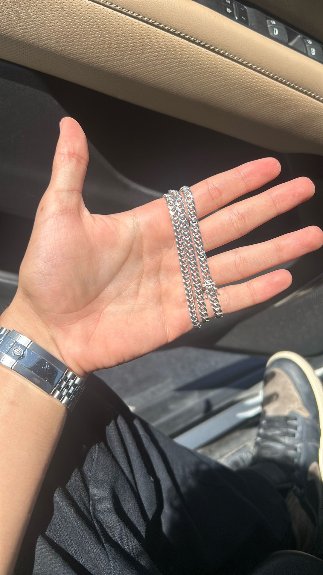 Solid Silver Cuban