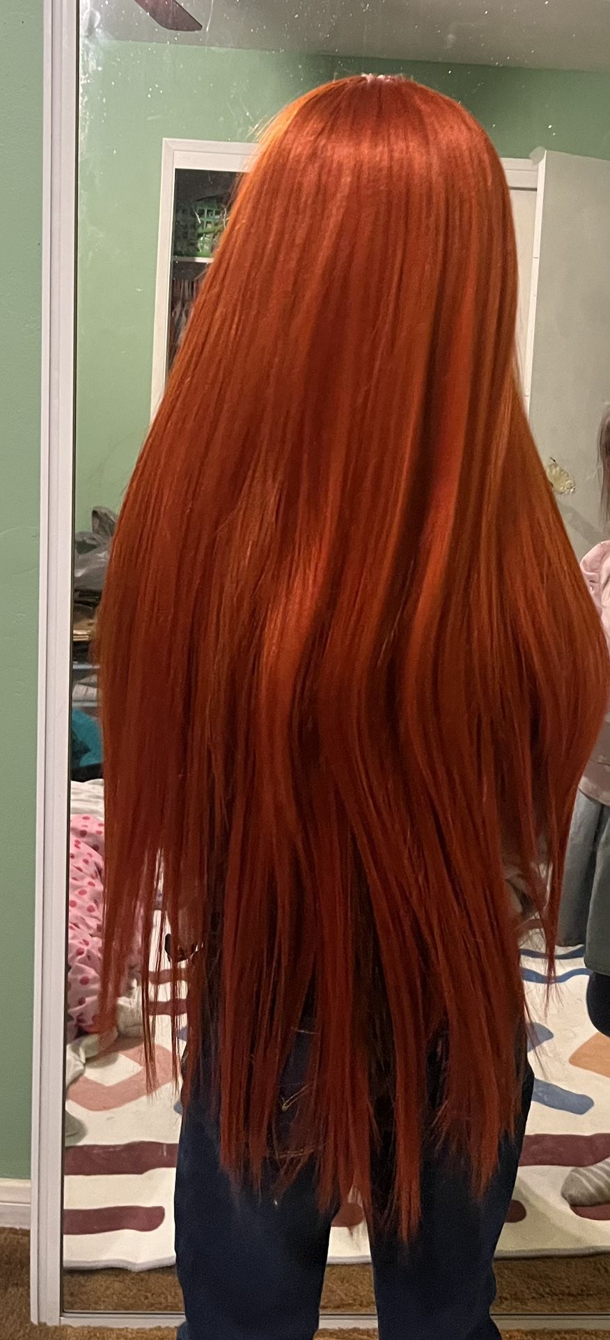Long Auburn Wig
