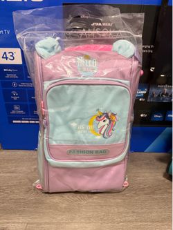 New Unicorn Rolling Backback for kids