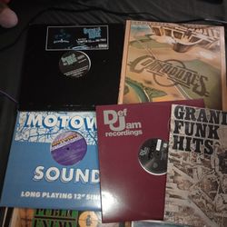 Vinyls Lot RnB Funk Rap Motown Rick James LL Cool J The Temptations 
