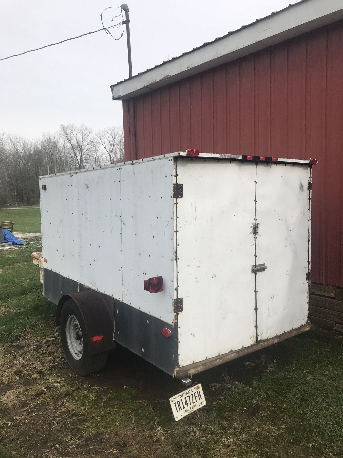 5.5x10 enclosed cargo trailer