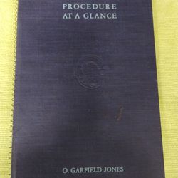 Antique 1949 Parliamentary Procedure at a Glance hardcover book, spiral bound, O. Garfield Jones 