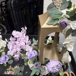 Lilac Centerpiece Lantern