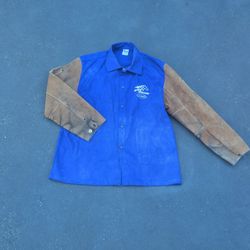 Black Stallion Hybrid Fr and Cowhide Welding Coat Size large