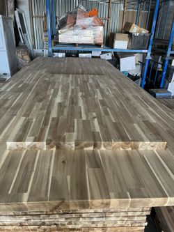 Acacia Wood Unfinished Butcher Block 4’ x 30” x 1.5”