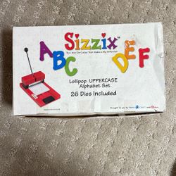 Sizzix ABC Lollipop Uppercase Alphabet Set 26 Dies Included