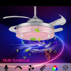 Bt Led Music Ceiling Fan