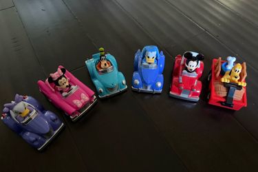 Disney Mickey & Friends pull back cars - new