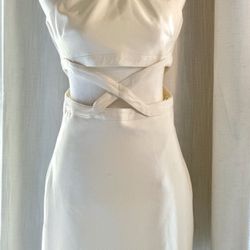 BRAND NEW LIKELY ISADORA  DRESS IN WHITE