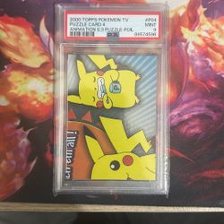 PSA 9 2000 Topps Pokemon TV Pikachu Puzzle Card Foil