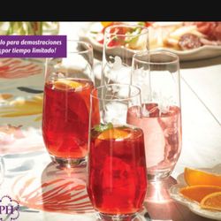 Princess House Set De 4 Vasos Altos De Cristal