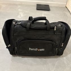 Genuine Leather Travel/Sport Bag Black Like New Canyon Outback Leather 