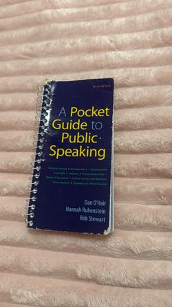 A pocket guide to public speaking 6th edition