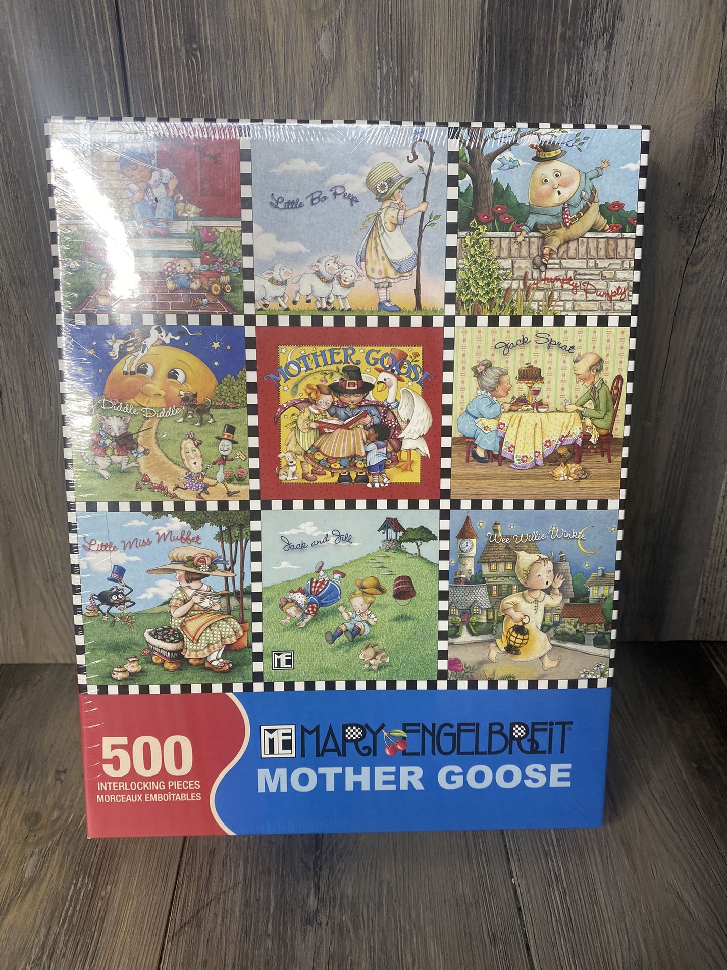 Mary Engelbreit Springbok 500 Piece Puzzle Mother Goose Patchwork New Sealed