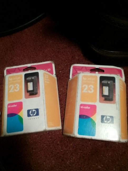 Hp 23 Tri Color Ink Cartridges 2 Pl